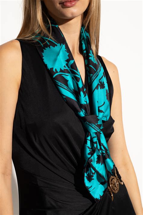 women's versace scarf|Versace scarf price.